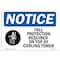 Signmission OSHA Sign, Fall Protection Required On With Symbol, 10in X 7in Rigid Plastic, 10" W, 7" H, Landscape OS-NS-P-710-L-12457 - alternate 1